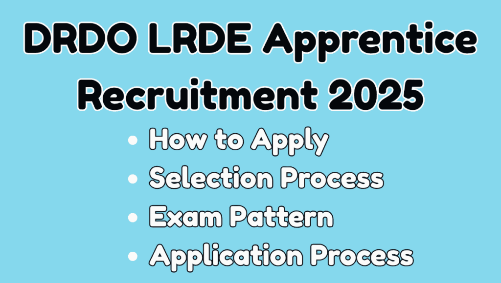 DRDO LRDE Apprentice Recruitment 2025