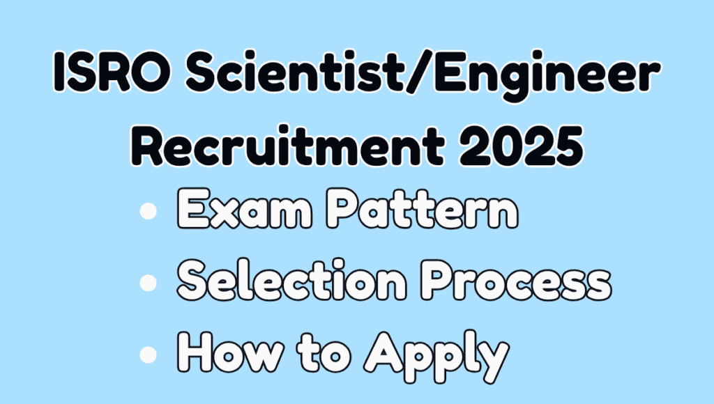 ISRO Scientist/Engineer Recruitment 2025